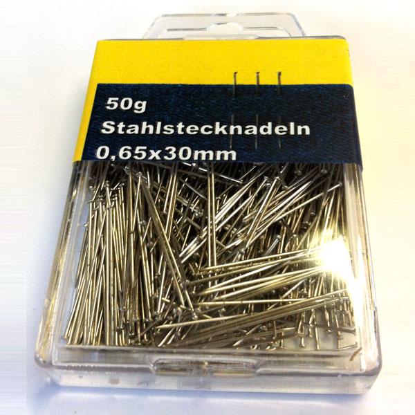 Stecknadeln Stahl 30 mm x 0,65 Nr. 6 EF 