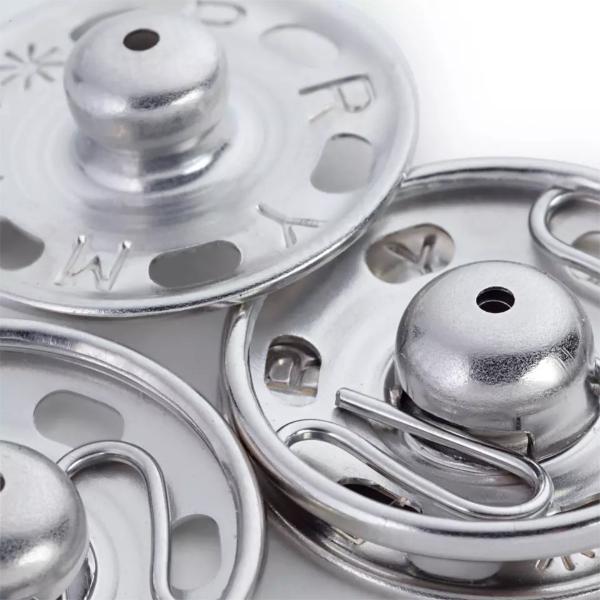 Annäh-Drücker Federteil 7 mm silber nickelfrei