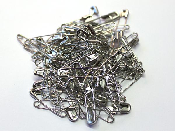 Wäscherei-Sicherheitsnadeln 27mm silberf.