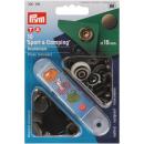 10 Druckknöpfe Sport & Camping 15mm altmessing