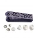 NF-Druckknopf Jersey mit Annähoptik 12 mm weiß