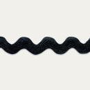 Zackenlitze 11 mm schwarz