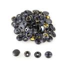 100 Sport-Mini Druckknöpfe 13 mm brüniert