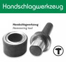 Handschlageisen für DIN 40 Ösen