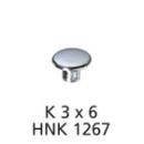 Hohlnietkappe 3mm Schaft 6mm Kappe