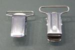 Hosenträger-Clips 25mm silberfarbig vernickelt